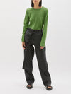 regular scoop hem long sleeve t.shirt