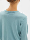 regular scoop hem long sleeve t.shirt