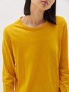 regular scoop hem long sleeve t.shirt