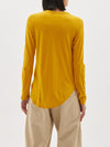 regular scoop hem long sleeve t.shirt