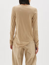 regular scoop hem long sleeve t.shirt