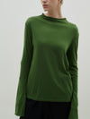 regular raised neck long sleeve t.shirt