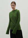 regular raised neck long sleeve t.shirt