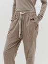 double jersey contrast tapered pant