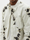 splatter print cotton shirt