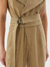 trench style jumpsuit