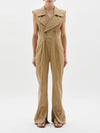 trench style jumpsuit