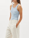 slim superfine rib tank