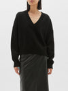 boxy v neck weekend knit