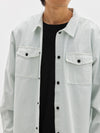 washed denim overshirt