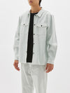 washed denim overshirt