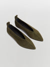 suede point toe flat