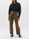 mercerised twill border pant