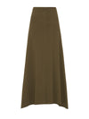 mini rib draped skirt