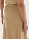 mini rib draped skirt