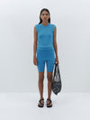 slim rib bike short