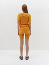 slim rib bike short
