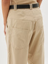 slubbed cotton utility pant