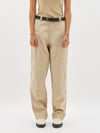 slubbed cotton utility pant