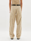 slubbed cotton utility pant