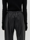 leather track pant