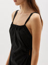gather detail poplin dress