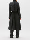 cotton linen denim trench