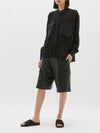 tencel linen gauze pocket shirt