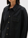 tuck sleeve utility shirt