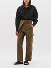 tuck sleeve utility shirt