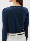 slim seam detail long sleeve t.shirt