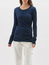 slim seam detail long sleeve t.shirt