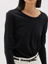 slim seam detail long sleeve t.shirt