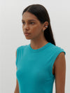 slim superfine rib muscle tank