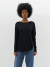 coverstitch detail long sleeve t.shirt