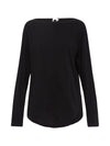 coverstitch detail long sleeve t.shirt