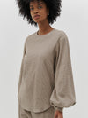 voluminous-sleeve-waffle-sweat-pc22wjt79-almond-marl