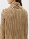 cotton linen turtleneck knit