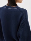 chunky crew neck knit