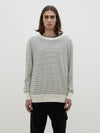 stripe cotton merino knit