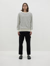 stripe cotton merino knit