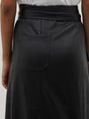 leather wrap skirt