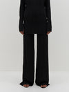 wide leg crinkle jersey pant