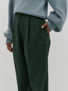 slouch pleated utility pant