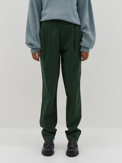 slouch pleated utility pant