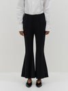 stretch ottoman flare hem pant