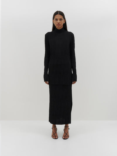 crinkle jersey skirt