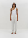 pleated cotton pull on pant