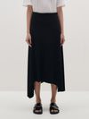 asymmetric viscose jersey skirt