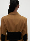 compact gabardine trench coat
